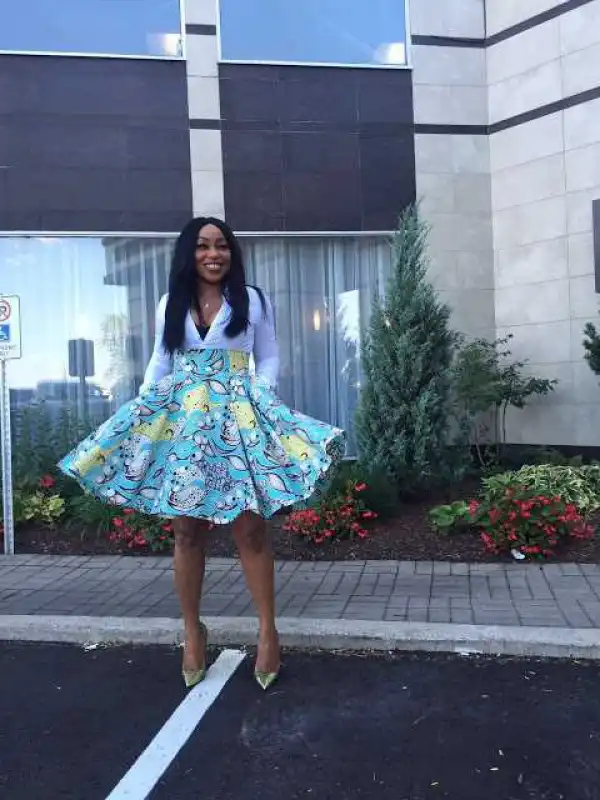 In-Style: Rita Dominic Flaunts Hot Legs In Skater Skirt at TIFF [Photos]